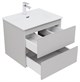 AQUANET Тумба с раковиной Вега 2.0 60 2 ящ. цв.бежевый (раковина Flat) AQUANET-344777