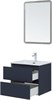 AQUANET Тумба с раковиной Вега 2.0 60 2 ящ. цв.маренго (раковина Flat) AQUANET-344761
