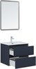 AQUANET Тумба с раковиной Вега 2.0 60 2 ящ. цв.маренго (раковина Flat) AQUANET-344761