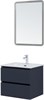 AQUANET Тумба с раковиной Вега 2.0 60 2 ящ. цв.маренго (раковина Flat) AQUANET-344761
