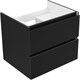 AQUANET Тумба с раковиной Вега 2.0 60 черный AQUANET-367330