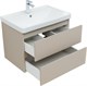 AQUANET Тумба с раковиной Вега 2.0 70 2 ящ. цв.бежевый (раковина Ирис) AQUANET-344755