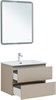 AQUANET Тумба с раковиной Вега 2.0 70 2 ящ. цв.бежевый (раковина Ирис) AQUANET-344755