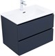 AQUANET Тумба с раковиной Вега 2.0 70 2 ящ. цв.маренго (раковина Flat) AQUANET-344758