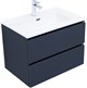 AQUANET Тумба с раковиной Вега 2.0 70 2 ящ. цв.маренго (раковина Flat) AQUANET-344758