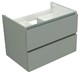 AQUANET Тумба с раковиной Вега 2.0 70 2 ящ. цв.мисти грин (раковина Flat) AQUANET-344770