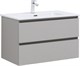 AQUANET Тумба с раковиной Вега 2.0 80 2 ящ. цв.бежевый (раковина Flat) AQUANET-344774