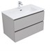 AQUANET Тумба с раковиной Вега 2.0 80 2 ящ. цв.бежевый (раковина Flat) AQUANET-344774