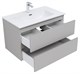 AQUANET Тумба с раковиной Вега 2.0 80 2 ящ. цв.бежевый (раковина Flat) AQUANET-344774