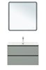 AQUANET Тумба с раковиной Вега 2.0 80 2 ящ. цв.мисти грин (раковина Flat) AQUANET-344769