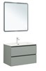 AQUANET Тумба с раковиной Вега 2.0 80 2 ящ. цв.мисти грин (раковина Flat) AQUANET-344769