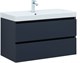 AQUANET Тумба с раковиной Вега 2.0 90 2 ящ. цв.маренго (раковина Ирис) AQUANET-344740