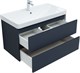 AQUANET Тумба с раковиной Вега 2.0 90 2 ящ. цв.маренго (раковина Ирис) AQUANET-344740