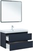AQUANET Тумба с раковиной Вега 2.0 90 2 ящ. цв.маренго (раковина Ирис) AQUANET-344740