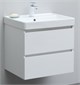 AQUANET Тумба с раковиной Вега 60 белый глянец AQUANET-367328