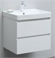 AQUANET Тумба с раковиной Вега 60 белый глянец AQUANET-367328