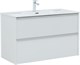 AQUANET Тумба с раковиной Вита 100 цв. белый матовый AQUANET-339163