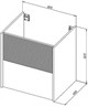 AQUANET Тумба с раковиной Вита 60 цв. белый матовый AQUANET-339160