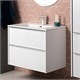 AQUANET Тумба с раковиной Вита 80 цв. белый матовый AQUANET-339162