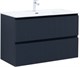 AQUANET Тумба с раковиной Джейн 100 цв.маренго (раковина Flat) AQUANET-332537