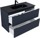 AQUANET Тумба с раковиной Джейн 100 цв.маренго (раковина Flat) AQUANET-332537