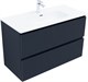 AQUANET Тумба с раковиной Джейн 100 цв.маренго (раковина Flat) AQUANET-332537