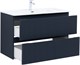 AQUANET Тумба с раковиной Джейн 100 цв.маренго (раковина Flat) AQUANET-332537