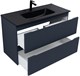 AQUANET Тумба с раковиной Джейн 100 цв.маренго (раковина Flat) AQUANET-332537