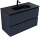 AQUANET Тумба с раковиной Джейн 100 цв.маренго (раковина Flat) AQUANET-332537