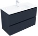 AQUANET Тумба с раковиной Джейн 100 цв.маренго (раковина Flat) AQUANET-332537
