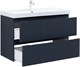 AQUANET Тумба с раковиной Джейн 100 цв.маренго (раковина Flat) AQUANET-332537