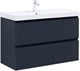 AQUANET Тумба с раковиной Джейн 100 цв.маренго (раковина Flat) AQUANET-332537
