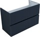 AQUANET Тумба с раковиной Джейн 100 цв.маренго (раковина Фортуна) AQUANET-332522