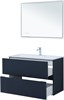 AQUANET Тумба с раковиной Джейн 100 цв.маренго (раковина Фортуна) AQUANET-332522