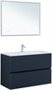 AQUANET Тумба с раковиной Джейн 100 цв.маренго (раковина Фортуна) AQUANET-332522