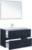 AQUANET Тумба с раковиной Джейн 100 цв.маренго (раковина Фортуна) AQUANET-332522