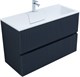 AQUANET Тумба с раковиной Джейн 100 цв.маренго (раковина Фортуна) AQUANET-332522