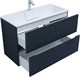 AQUANET Тумба с раковиной Джейн 100 цв.маренго (раковина Фортуна) AQUANET-332522