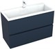 AQUANET Тумба с раковиной Джейн 100 цв.маренго (раковина Фортуна) AQUANET-332522