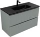 AQUANET Тумба с раковиной Джейн 100 цв.мисти грин (раковина Flat) AQUANET-332532