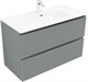 AQUANET Тумба с раковиной Джейн 100 цв.мисти грин (раковина Flat) AQUANET-332532