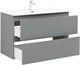 AQUANET Тумба с раковиной Джейн 100 цв.мисти грин (раковина Flat) AQUANET-332532