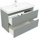 AQUANET Тумба с раковиной Джейн 100 цв.мисти грин (раковина Flat) AQUANET-332532