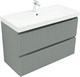 AQUANET Тумба с раковиной Джейн 100 цв.мисти грин (раковина Flat) AQUANET-332532