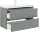 AQUANET Тумба с раковиной Джейн 100 цв.мисти грин (раковина Flat) AQUANET-332532