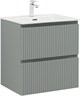 AQUANET Тумба с раковиной Джейн 120 цв.мисти грин (раковина Flat) AQUANET-340692