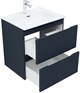 AQUANET Тумба с раковиной Джейн 60 цв.маренго (раковина Flat) AQUANET-332541