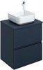 AQUANET Тумба с раковиной Джейн 60 цв.маренго (раковина Фортуна) AQUANET-332526