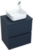 AQUANET Тумба с раковиной Джейн 60 цв.маренго (раковина Фортуна) AQUANET-332526