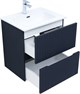 AQUANET Тумба с раковиной Джейн 60 цв.маренго (раковина Фортуна) AQUANET-332526